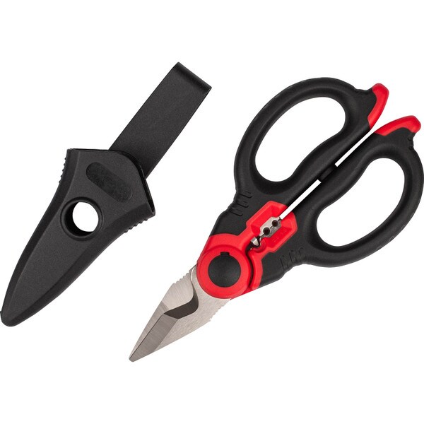 Main product image for Heavy Duty Electricians Scissors with Built-in Crimper360-214
